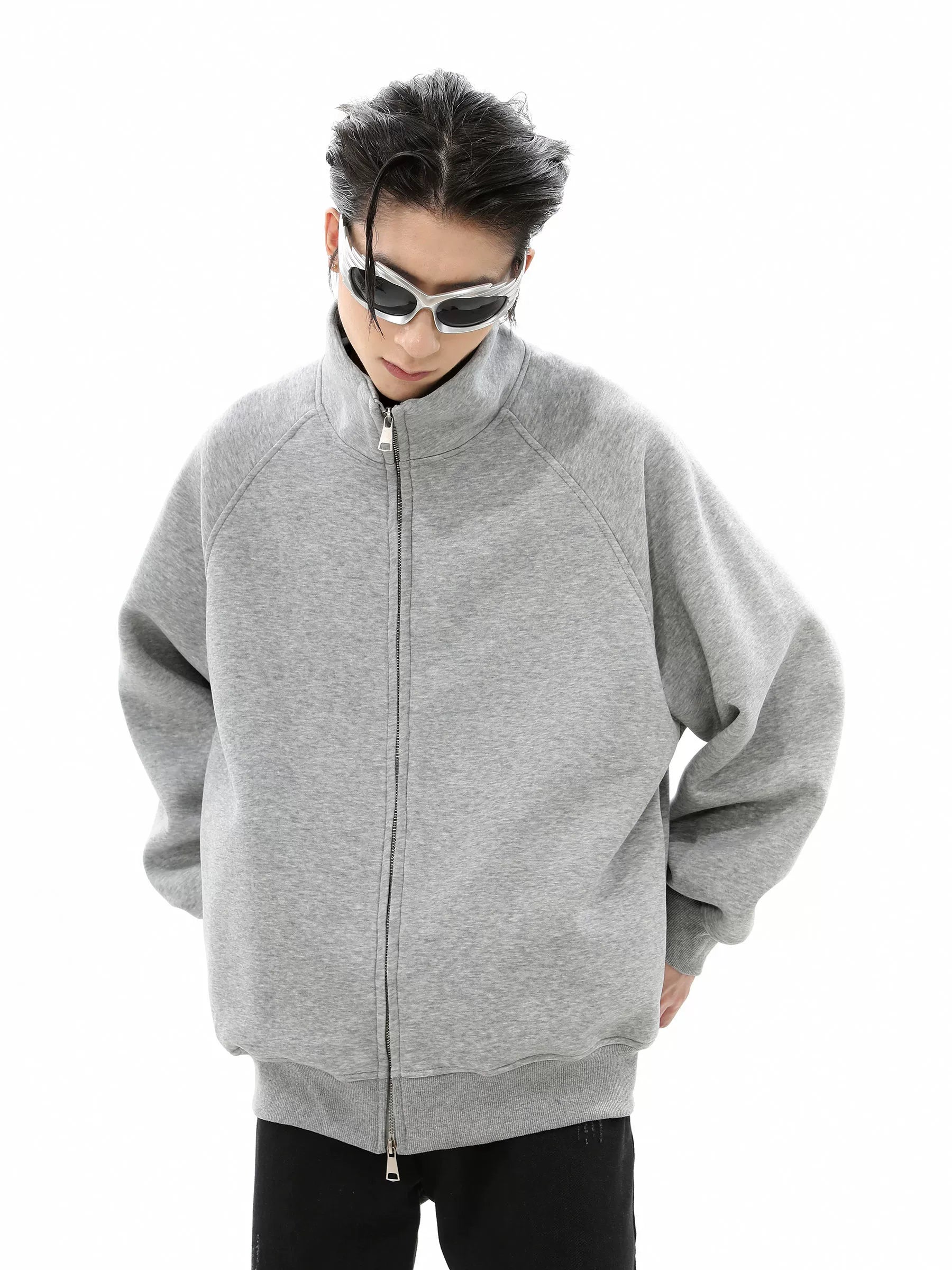Heavyweight Double Ziper Sweatshirt