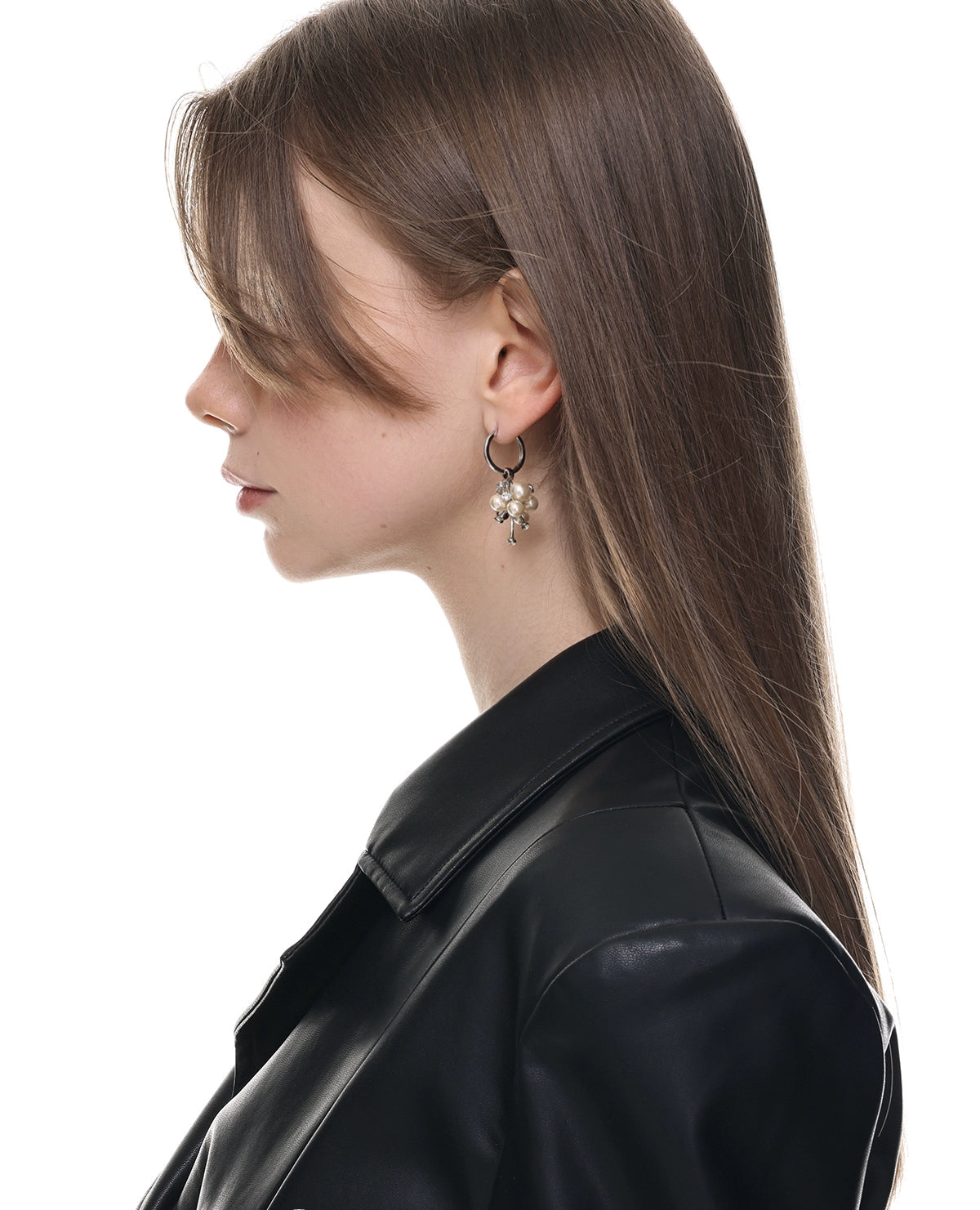 SUMIYAKI original radial creative horn pearl earring earrings