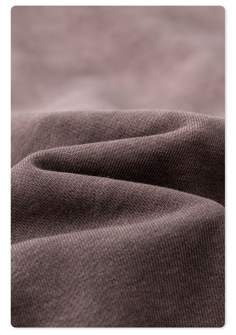 Washed Basic Round Neck Sweatshirt