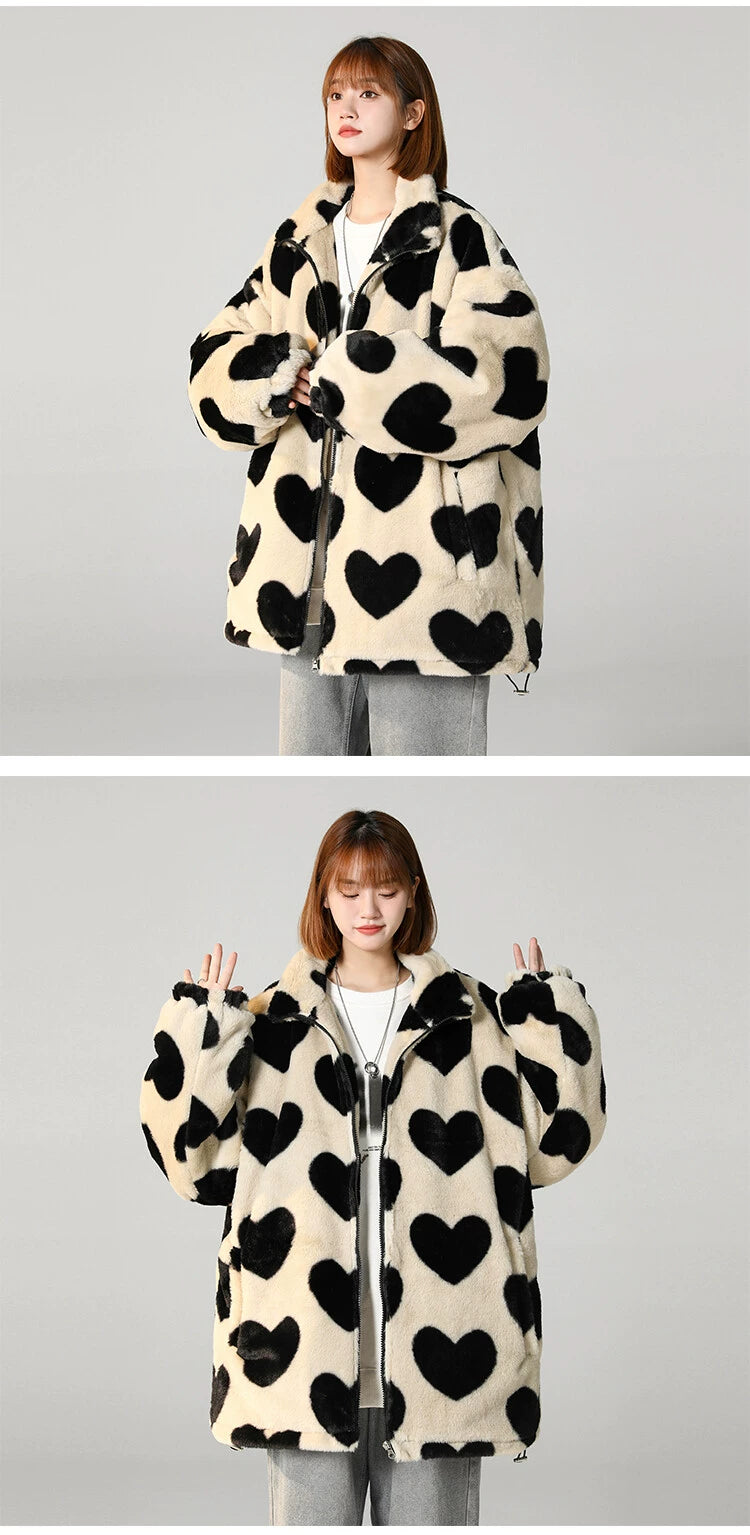 Chaqueta extragrande de piel Love Struck