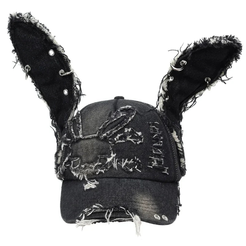 Rabbit Denim Baseball Cap