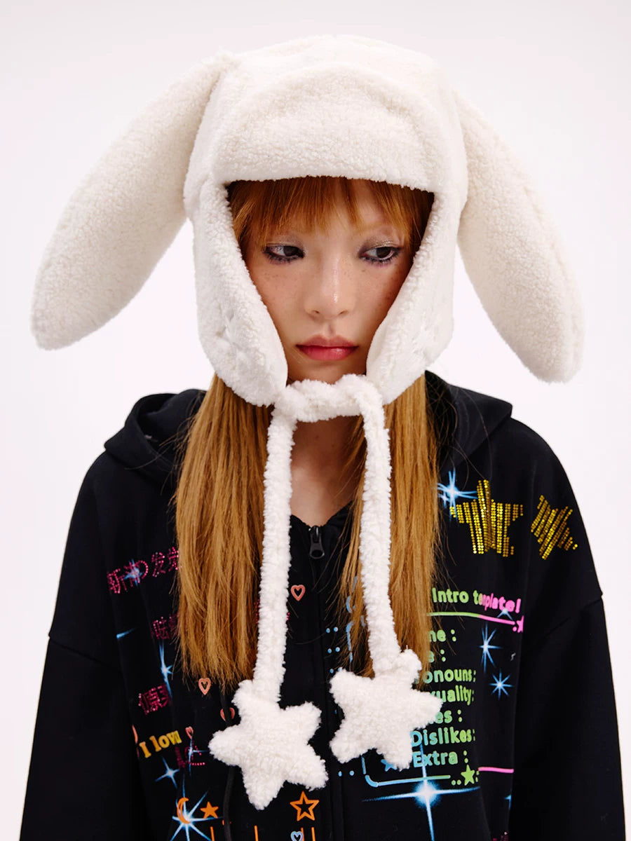 Rabbit Ear Plush Hat