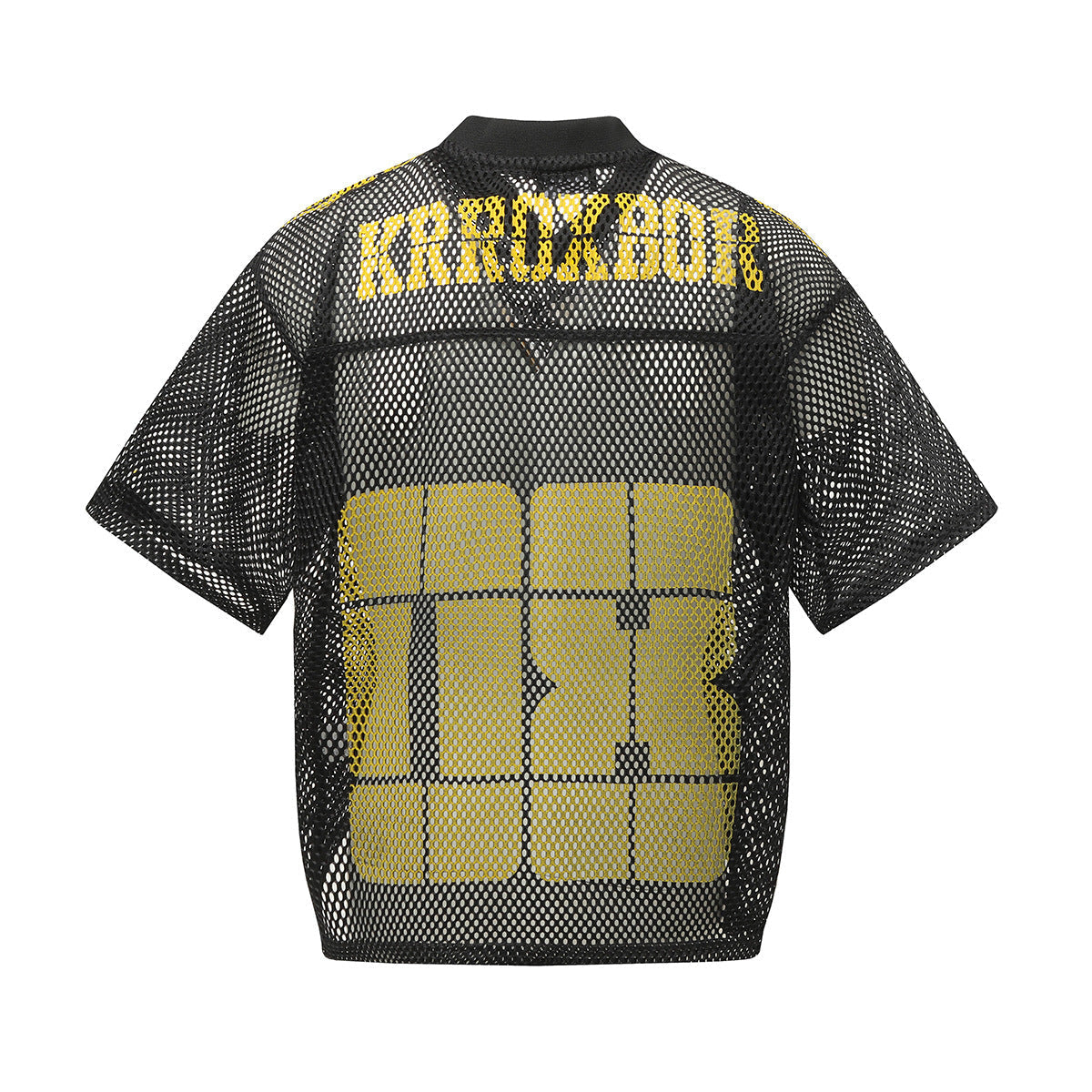 Mesh Number Print Short Sleeve T-Shirt
