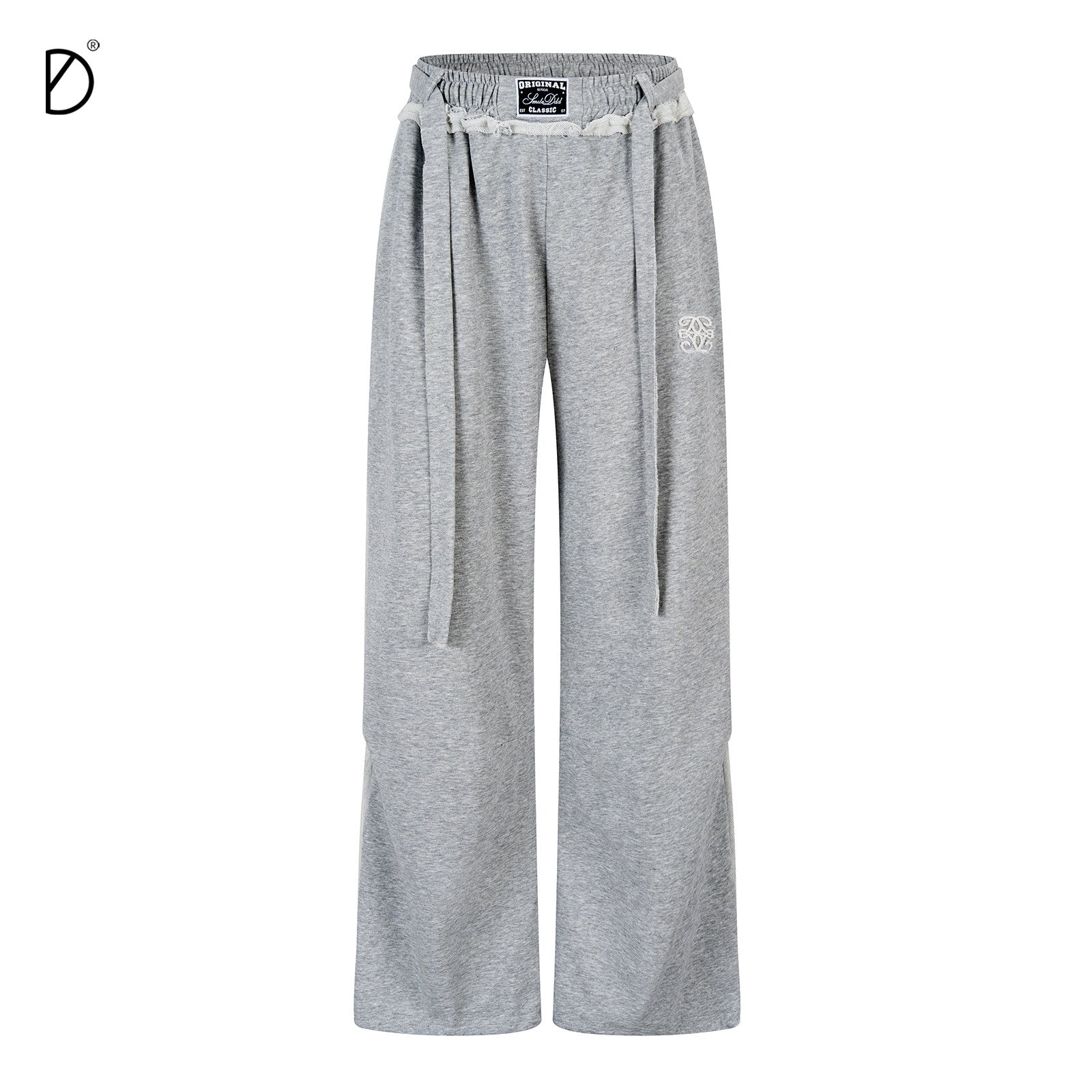 Plain Zip Hoodie & Drawstring Wide Leg Sweatpants Setup