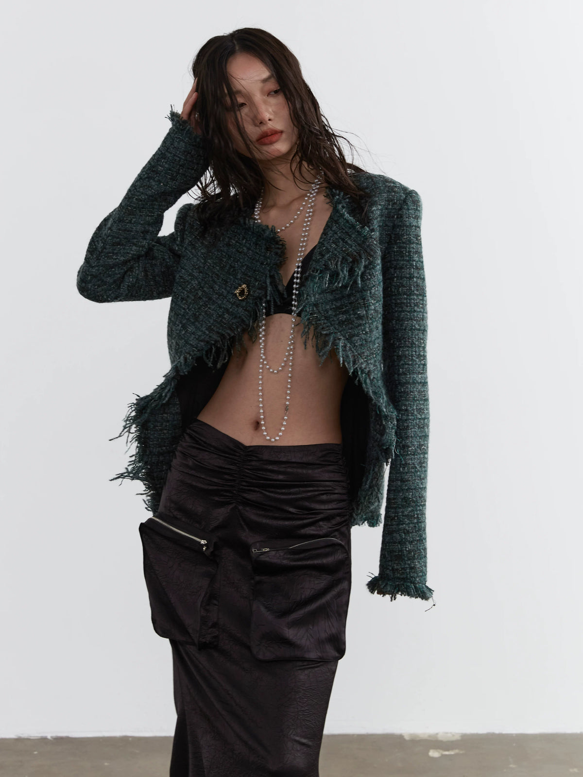 Hairy Damage Knit Jacket