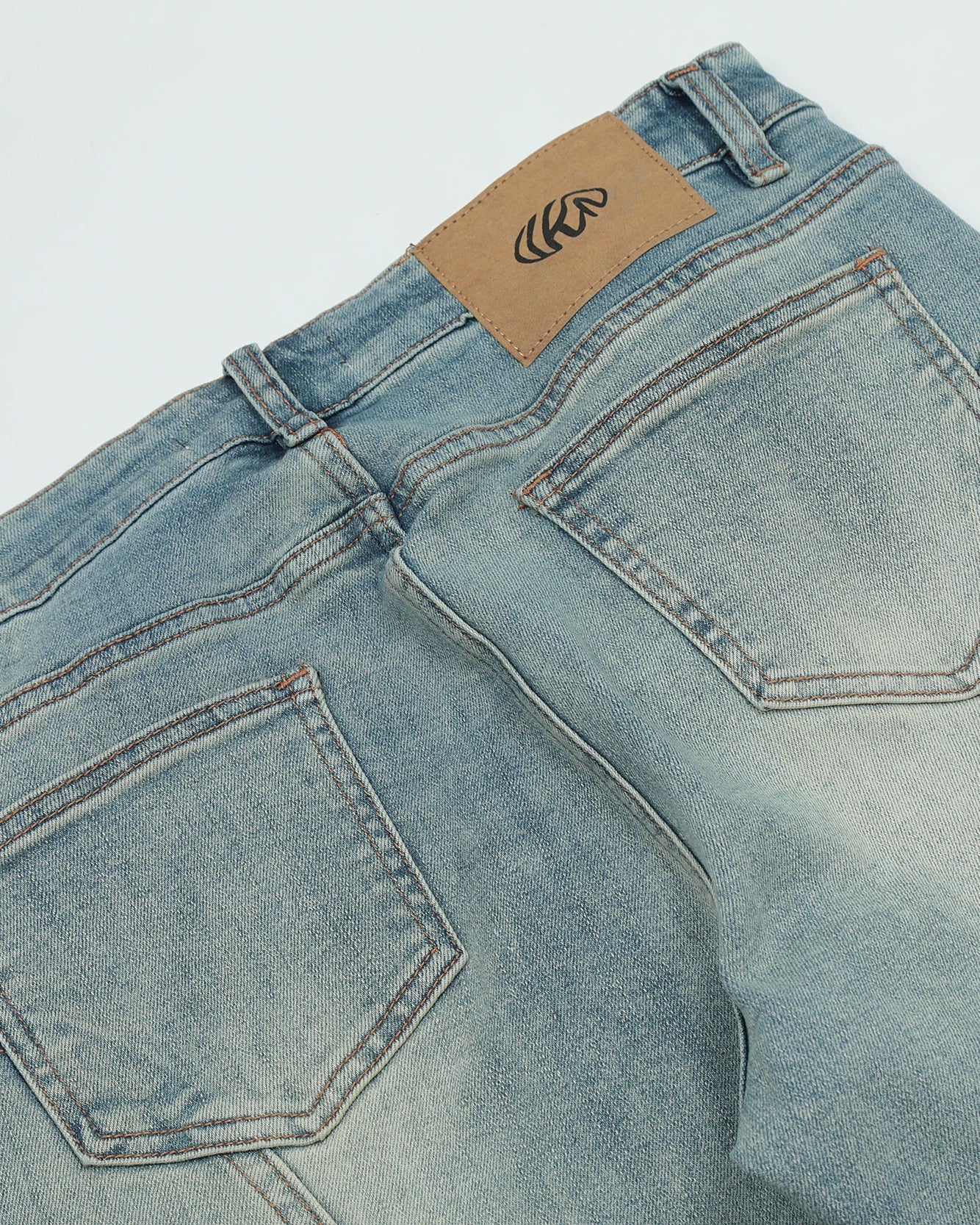 Fade Seam Flare Denim Jeans