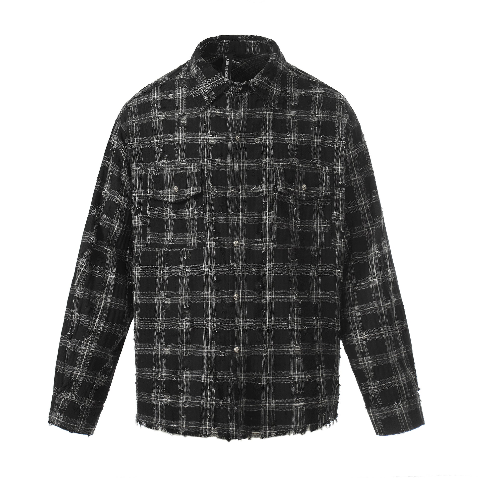 Plaid Damage Wash Long Sleeve Shirt