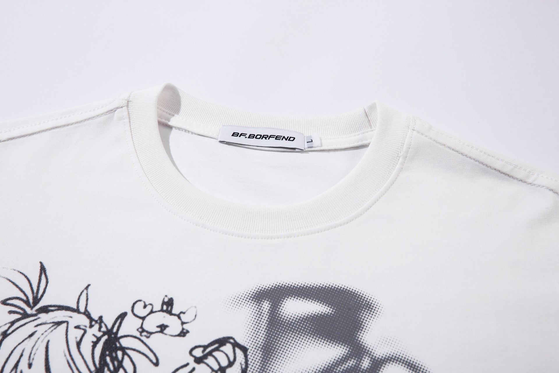 Illustration Graffiti Letter Short Sleeve T-Shirt
