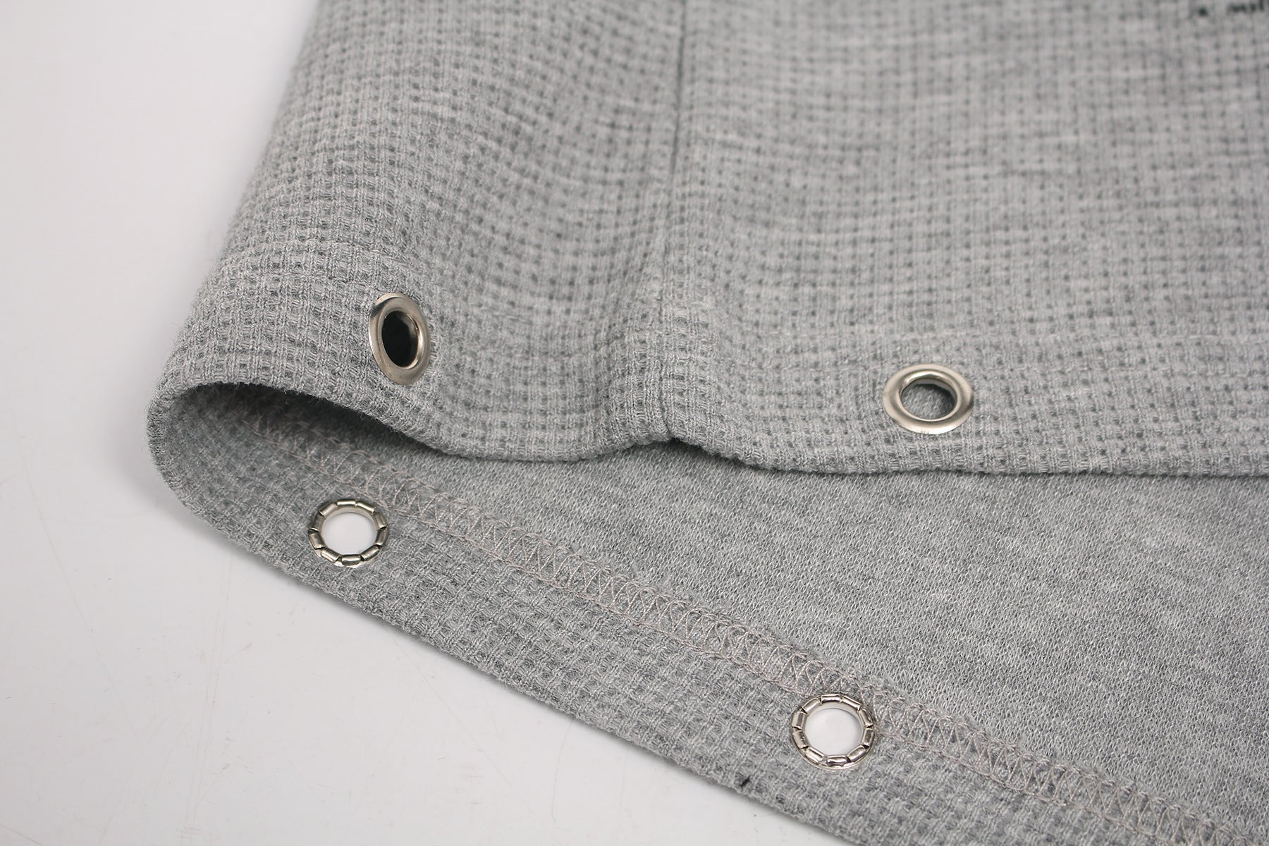 Waffle Newspaper Print Studs Short Sleeve T-Shirt