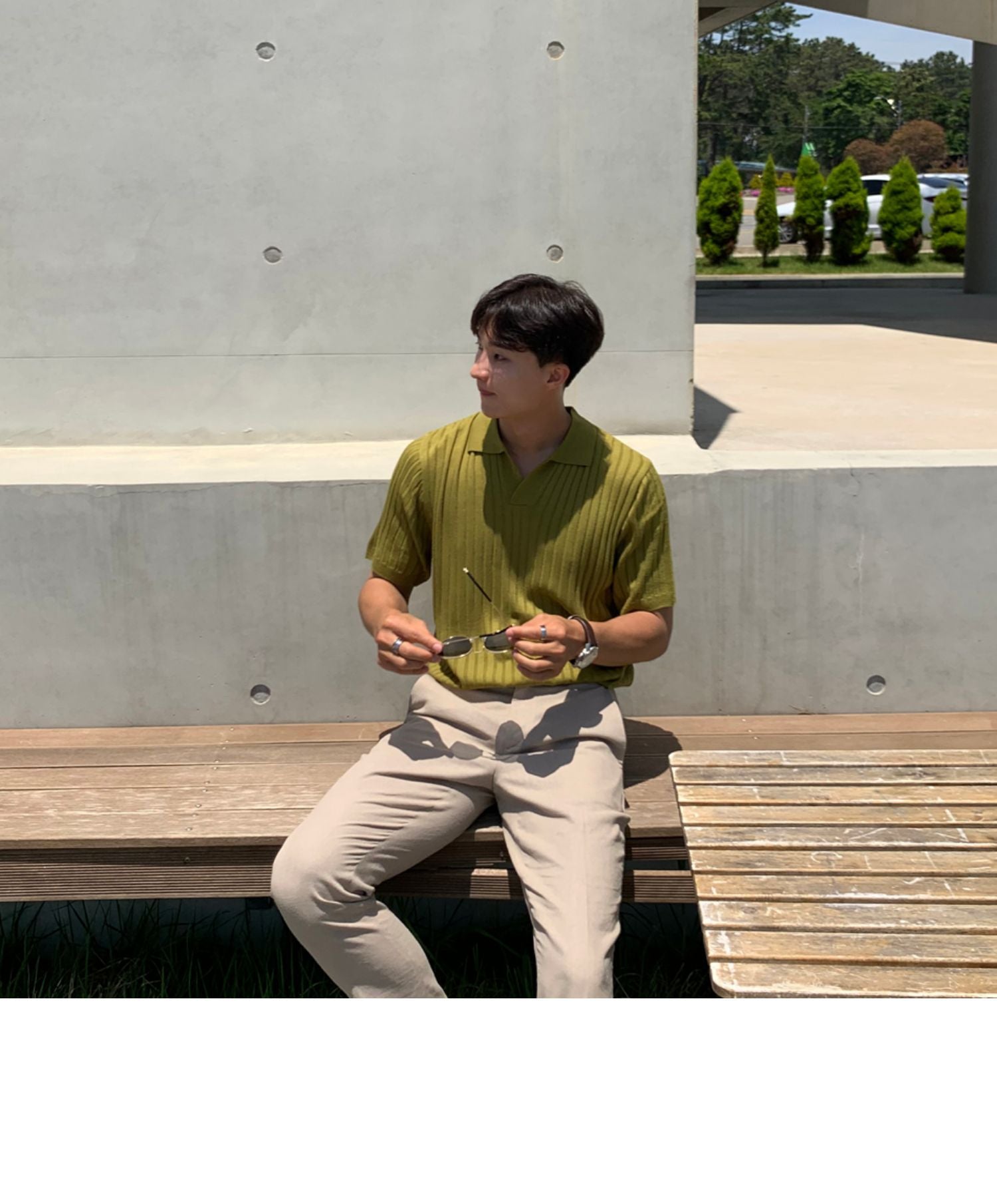 Men's Knit Polo Shirt