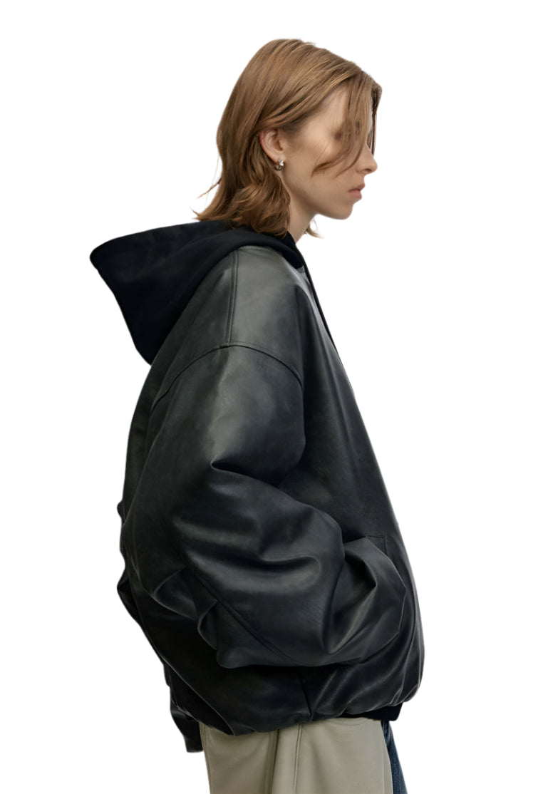 Veste matelassée à capuche rétro unisexe