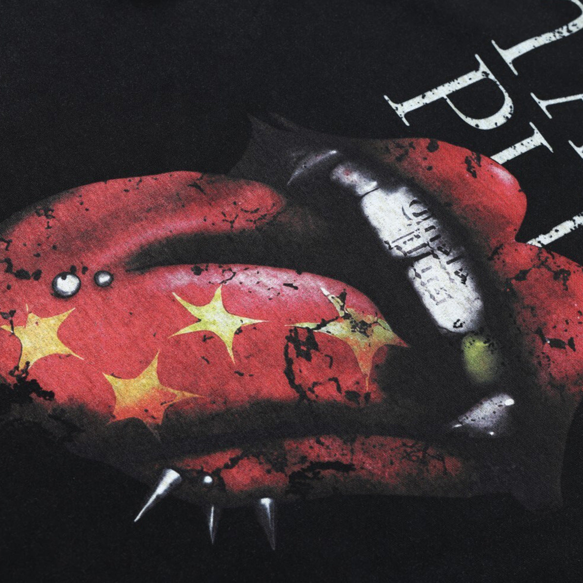 Lip Graphic Print Short Sleeve T-Shirt