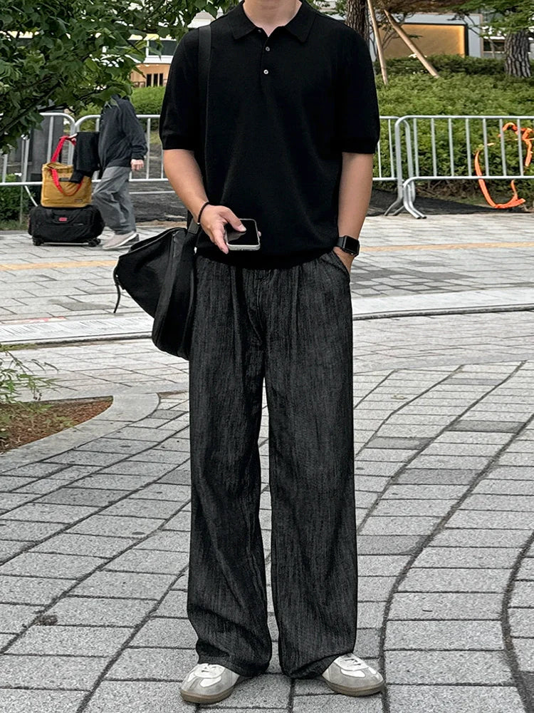 Knit Short Sleeve Polo Shirt