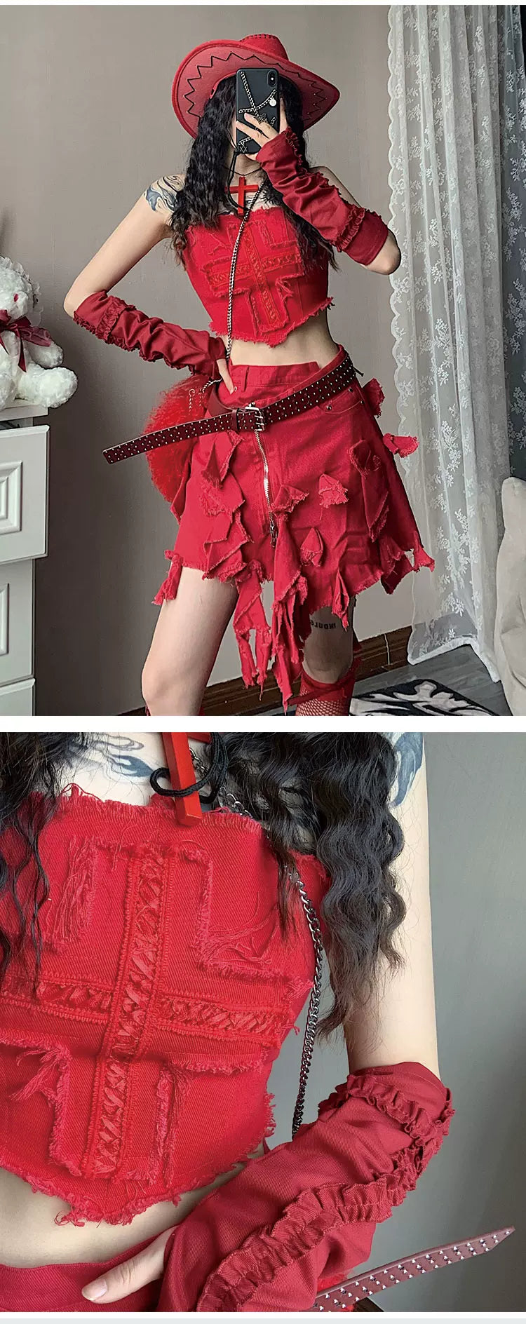 Cross Lace Arm Warmers