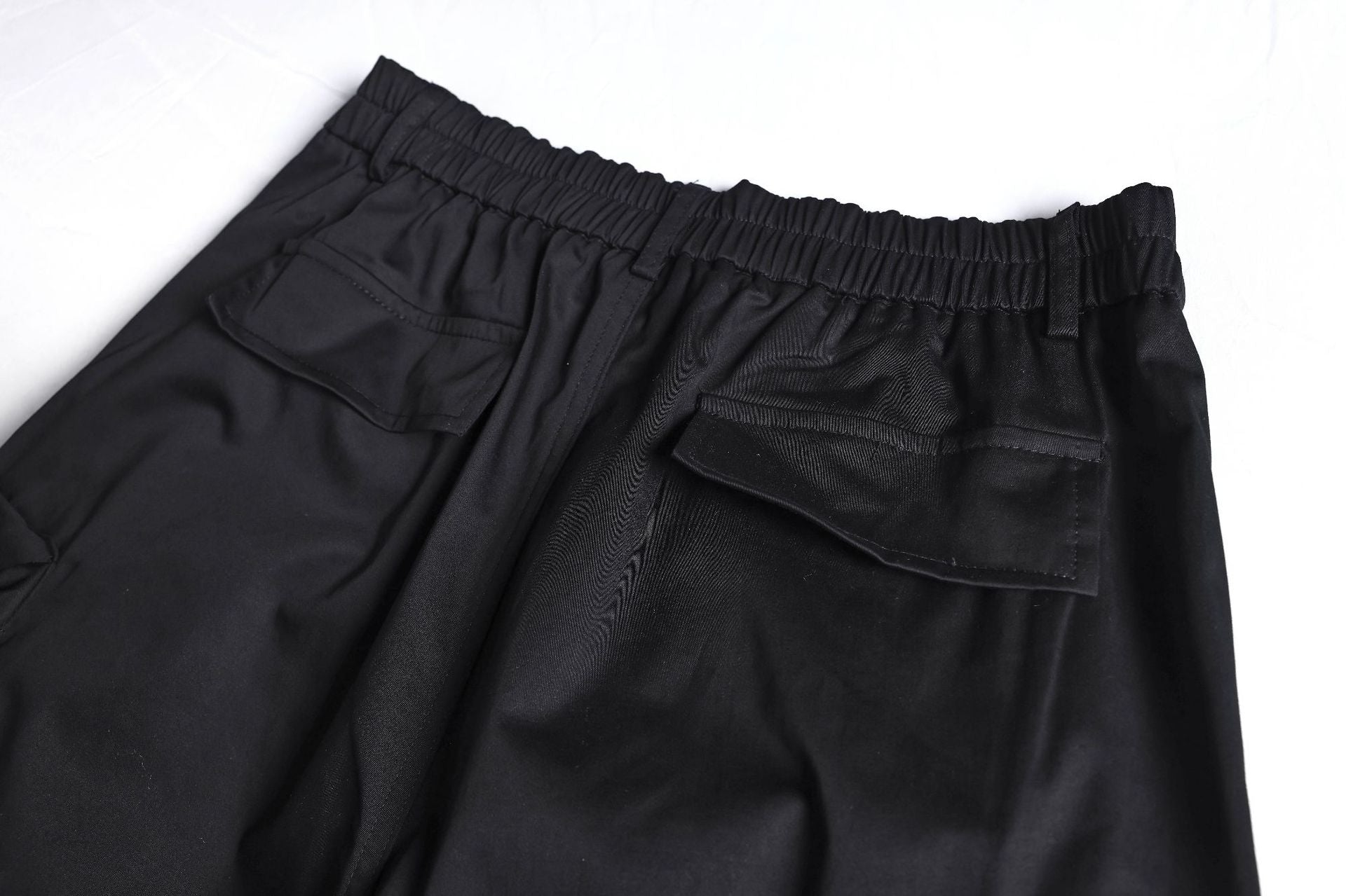 Multi Pocket Letter Print Straight Cargo Pants