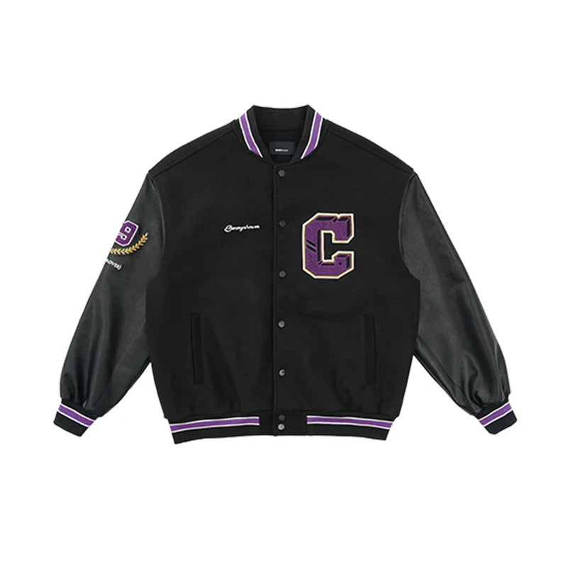 Letter Embroidery American Baseball Jacket