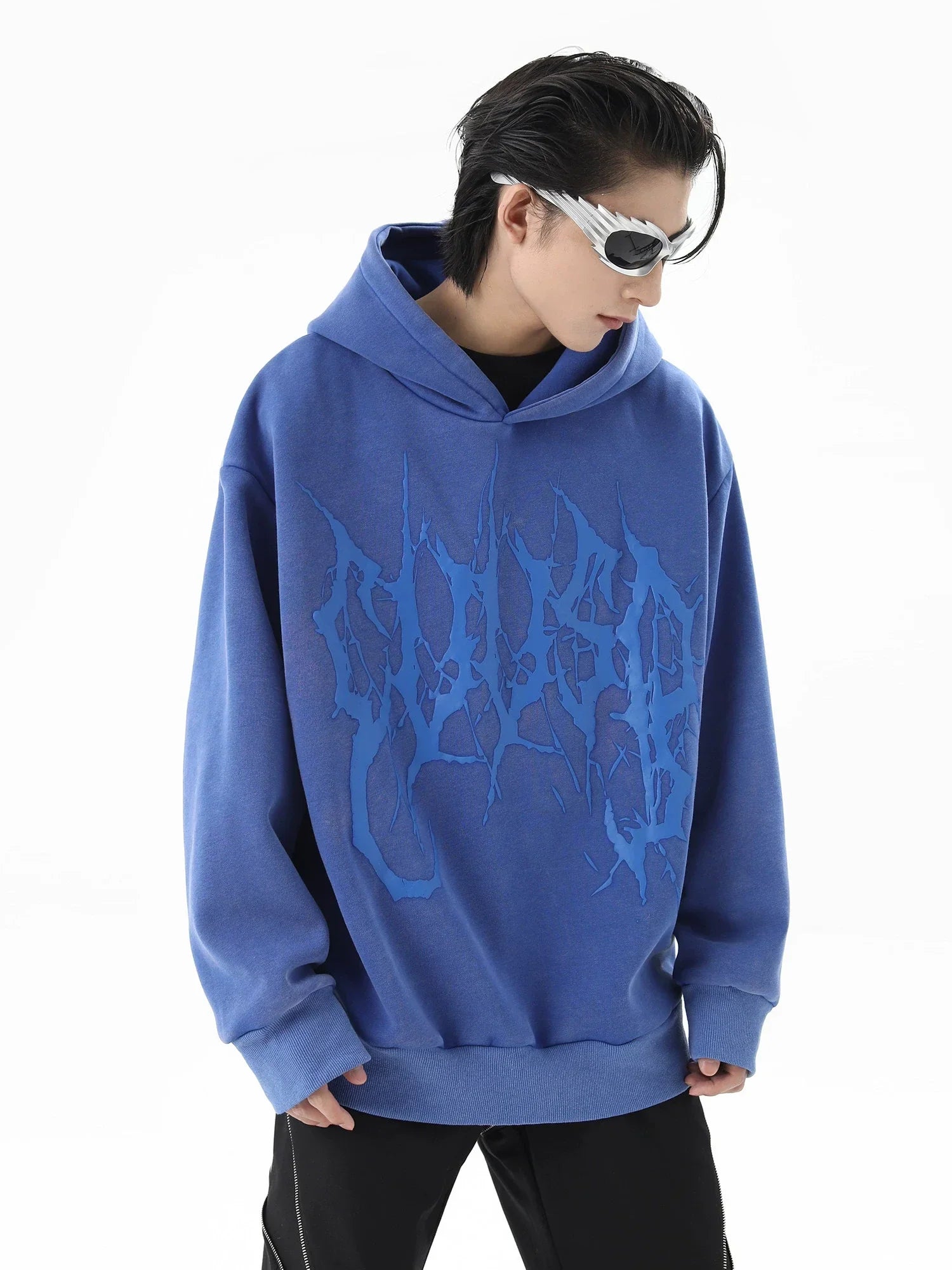 Sudadera con capucha de gran tamaño con forro polar lavado