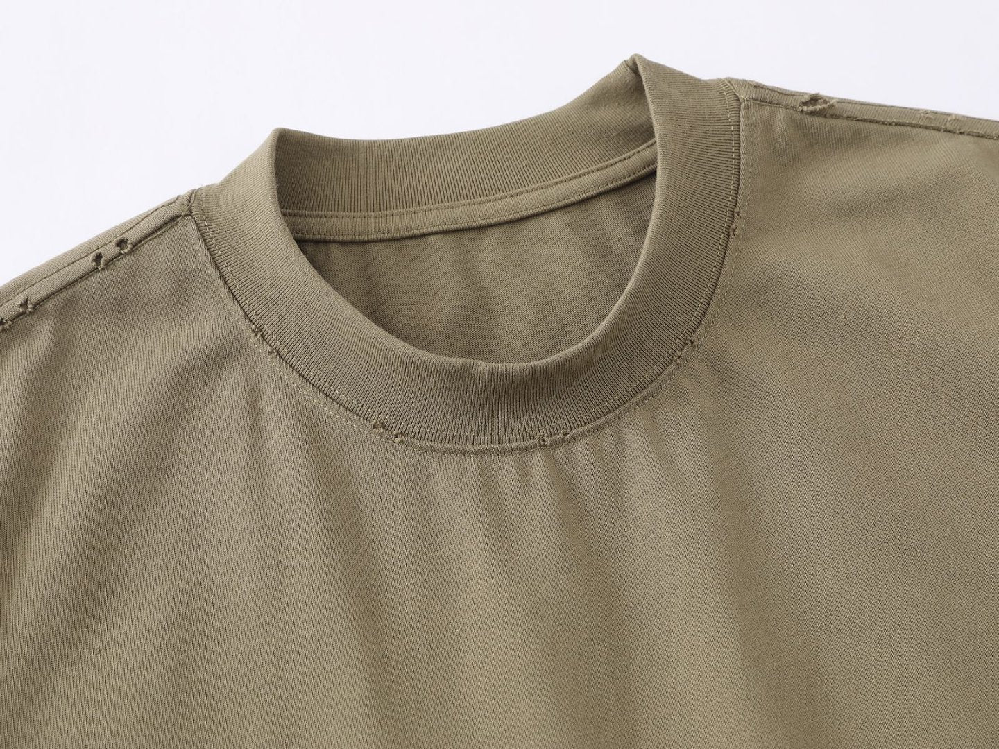 Heavyweight Washed Damage Short Sleeve T-Shirt
