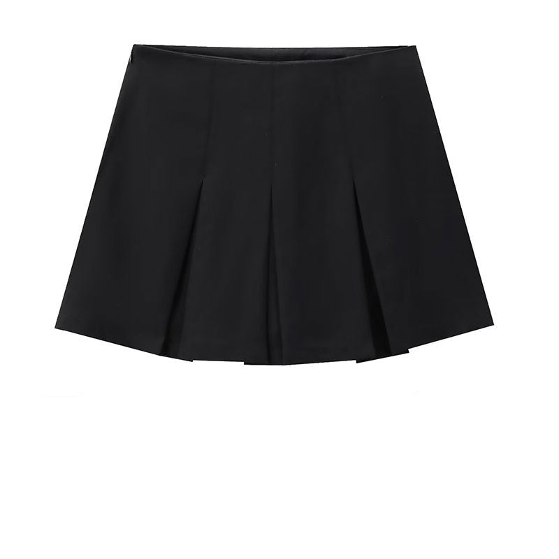 Wide pleats - black - J style