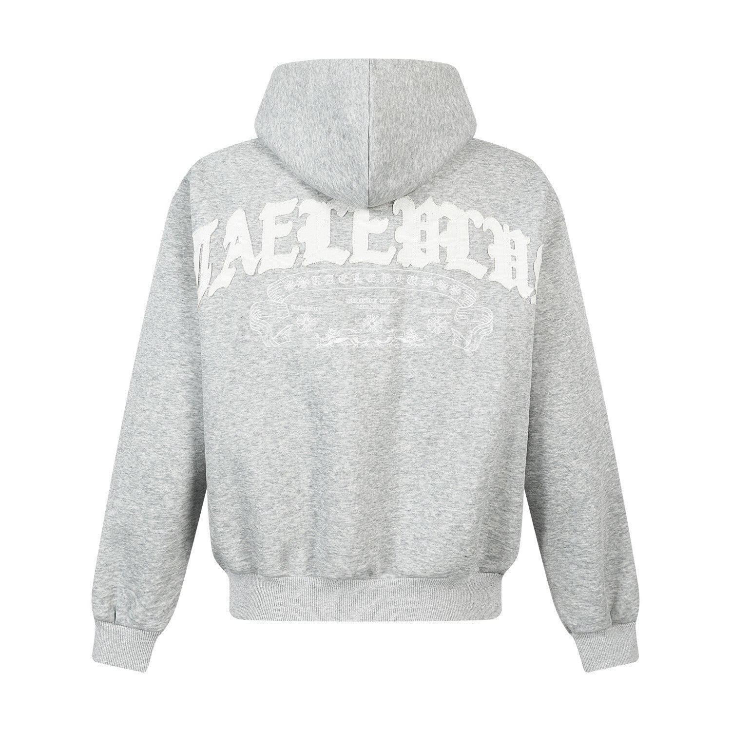Stripe Cross Print Zipper Hoodie