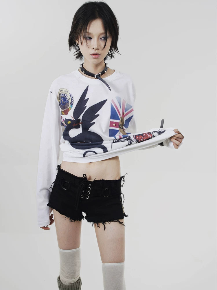 British Studs Rock Punk Long Sleeve T-Shirt