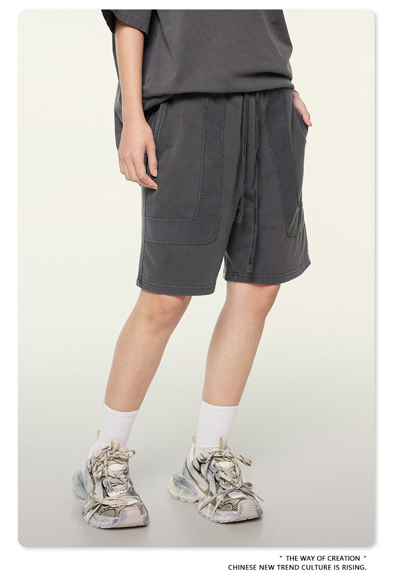 Washed Heavyweight Short Sleeve T-Shirt & Short Sweatpants Setup