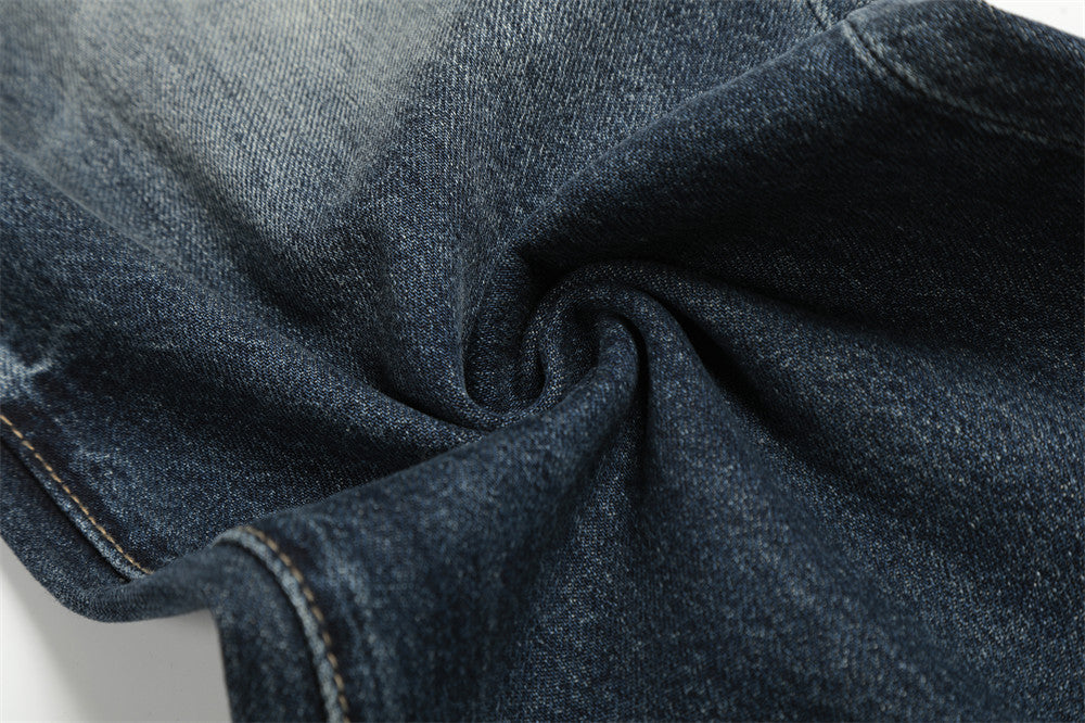 Faded Gradient Wide-Leg Denim Jeans