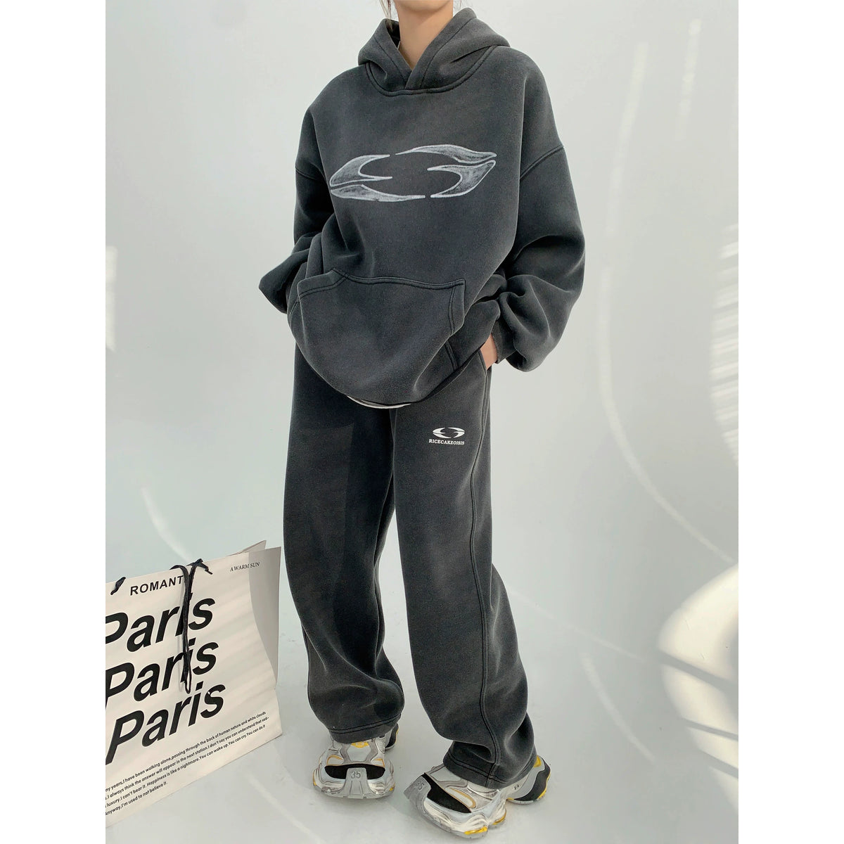 Thick Heavyweight Print Hoodie & Pants Set