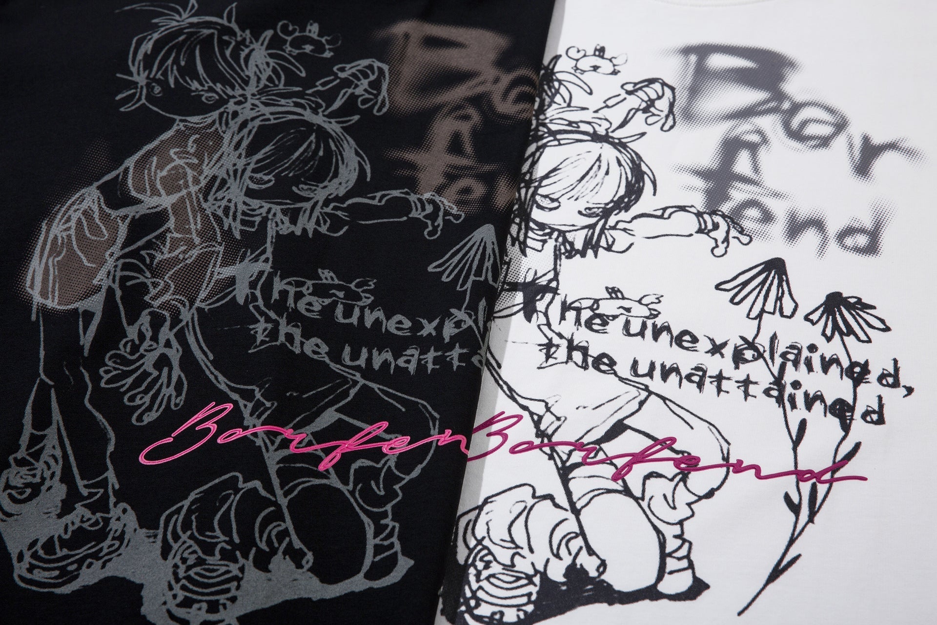 Illustration Graffiti Letter Short Sleeve T-Shirt