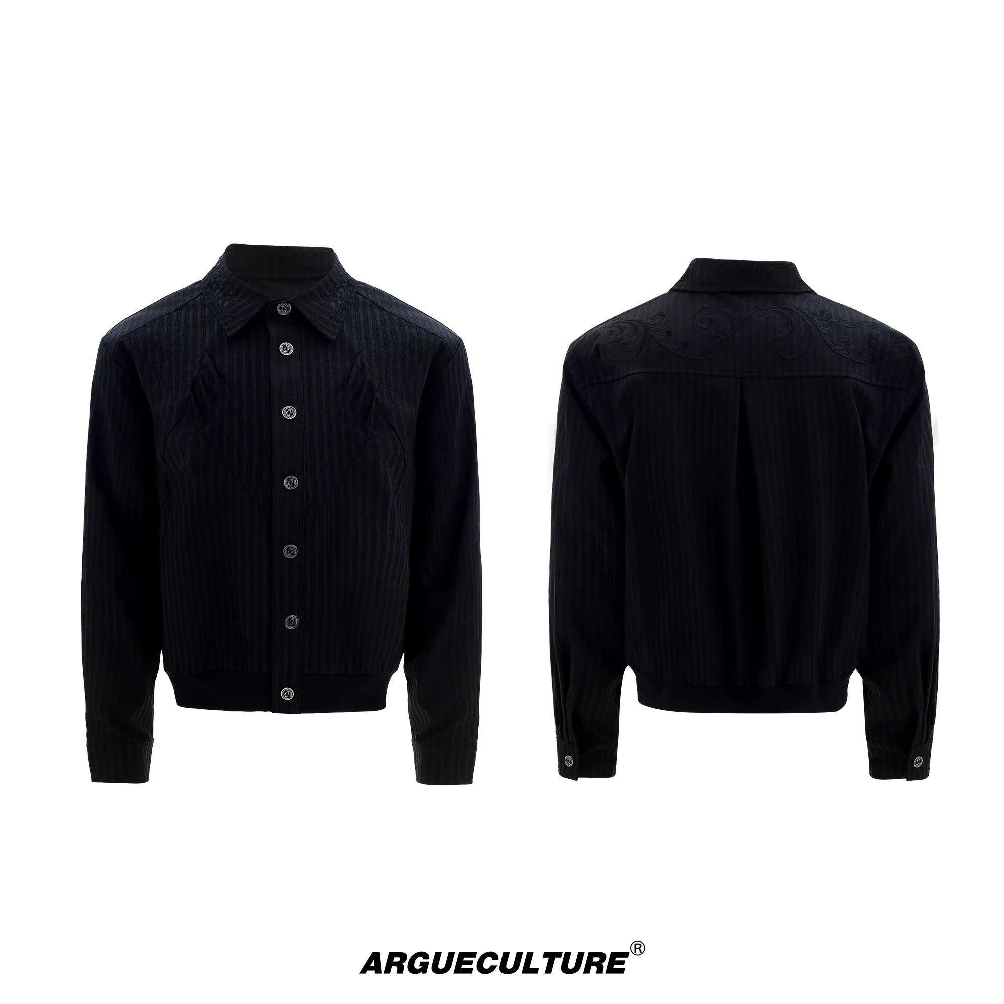 Anti-Wrinkle Embroidery Short Sleeve Shirt Jacket & Long Sleeve Shirt Jacket