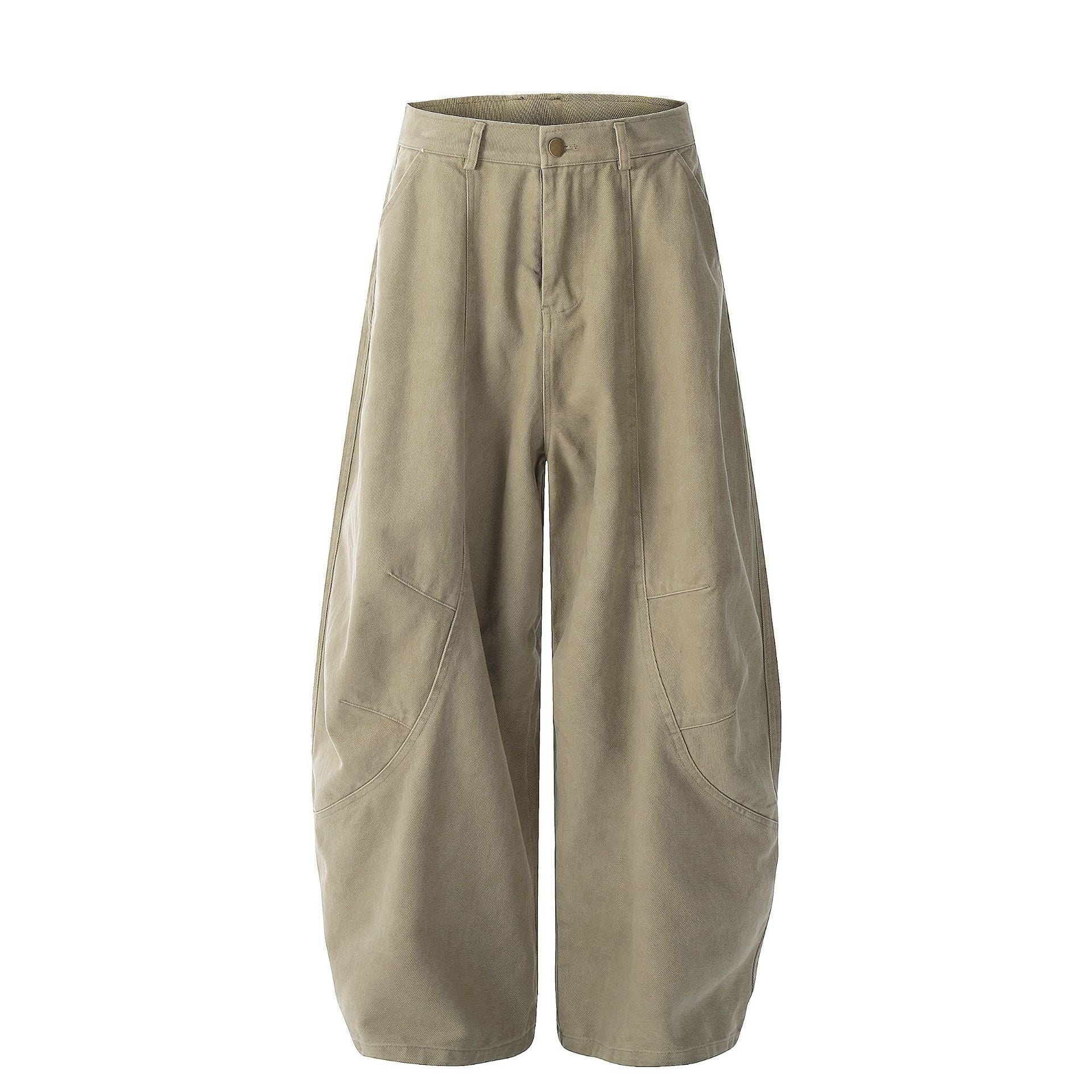 Wide Leg Curved Pants