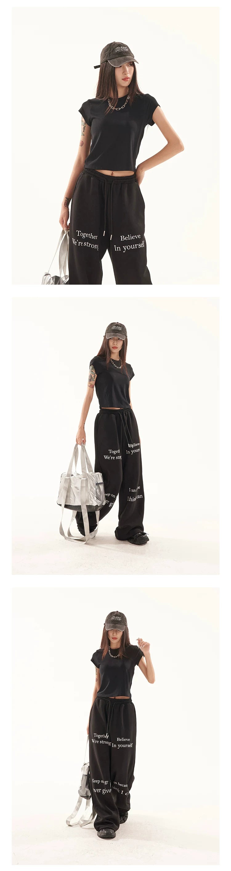 Cropped Round Neck Short Sleeve T-Shirt
