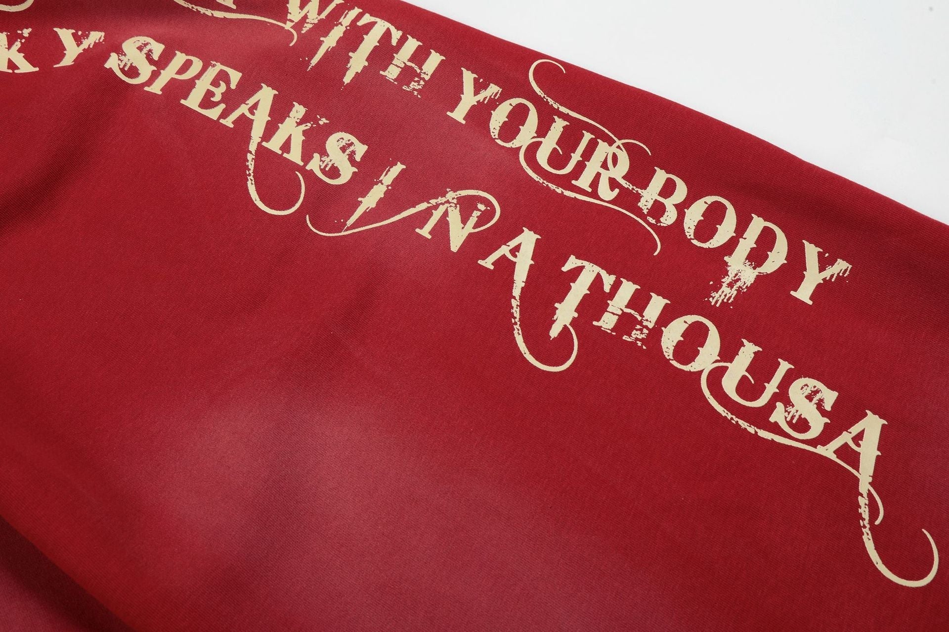 Washed Gradient Logo Print Wide Leg Sporty Pants