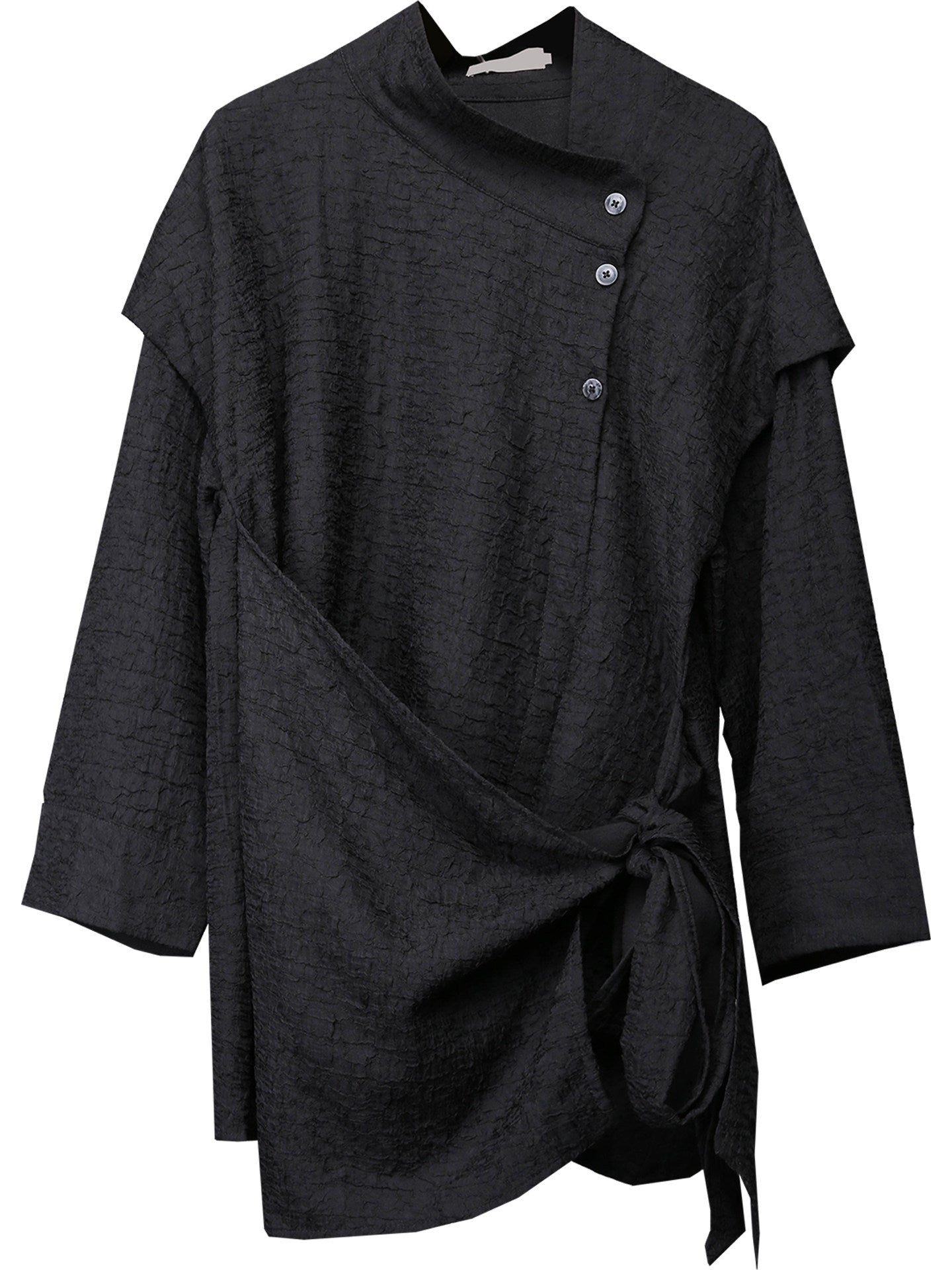 Camicia a maniche lunghe con finte spalline a strati Deconstruct
