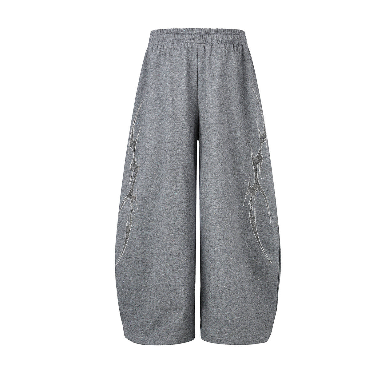 Tribal Print Drawstring Wide Leg Sweatpants