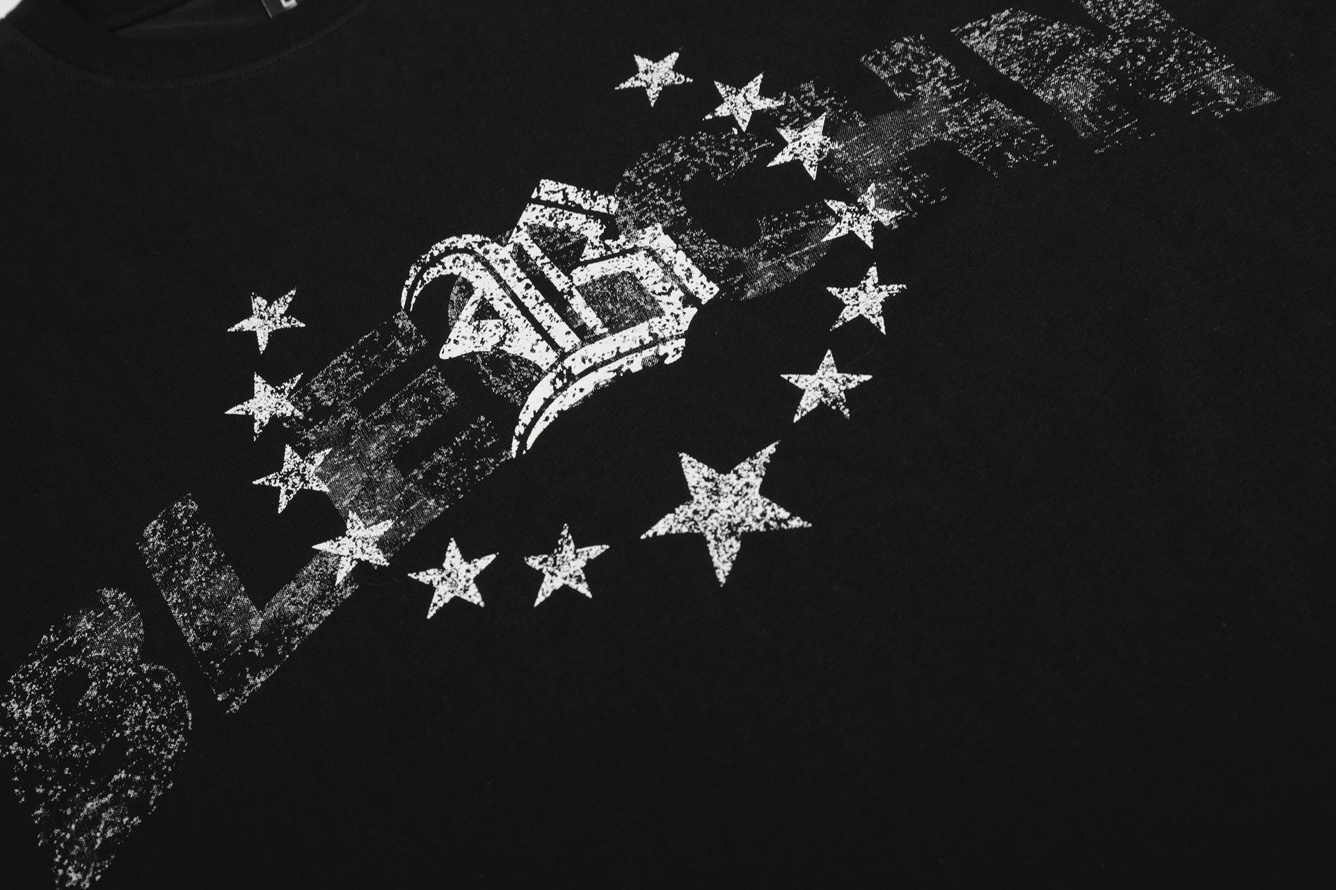 Fake Layered Stripe Star Long Sleeve T-Shirt