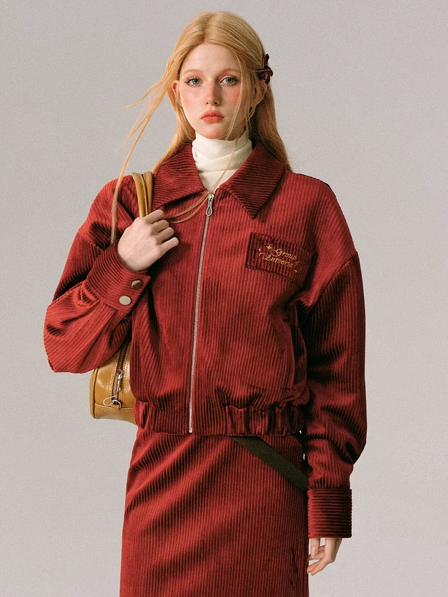 Red jacket