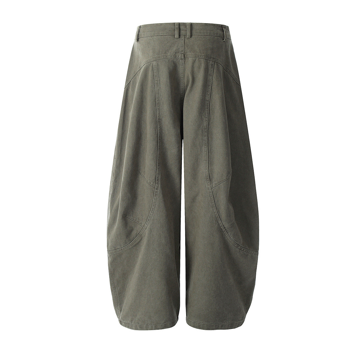 Wide Leg Curved Pants