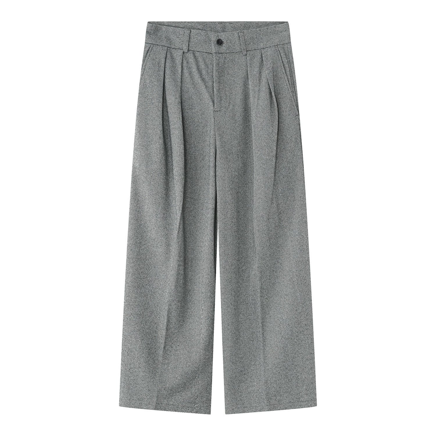 Short Tailored Jacket & Wide Leg Trousers Setup