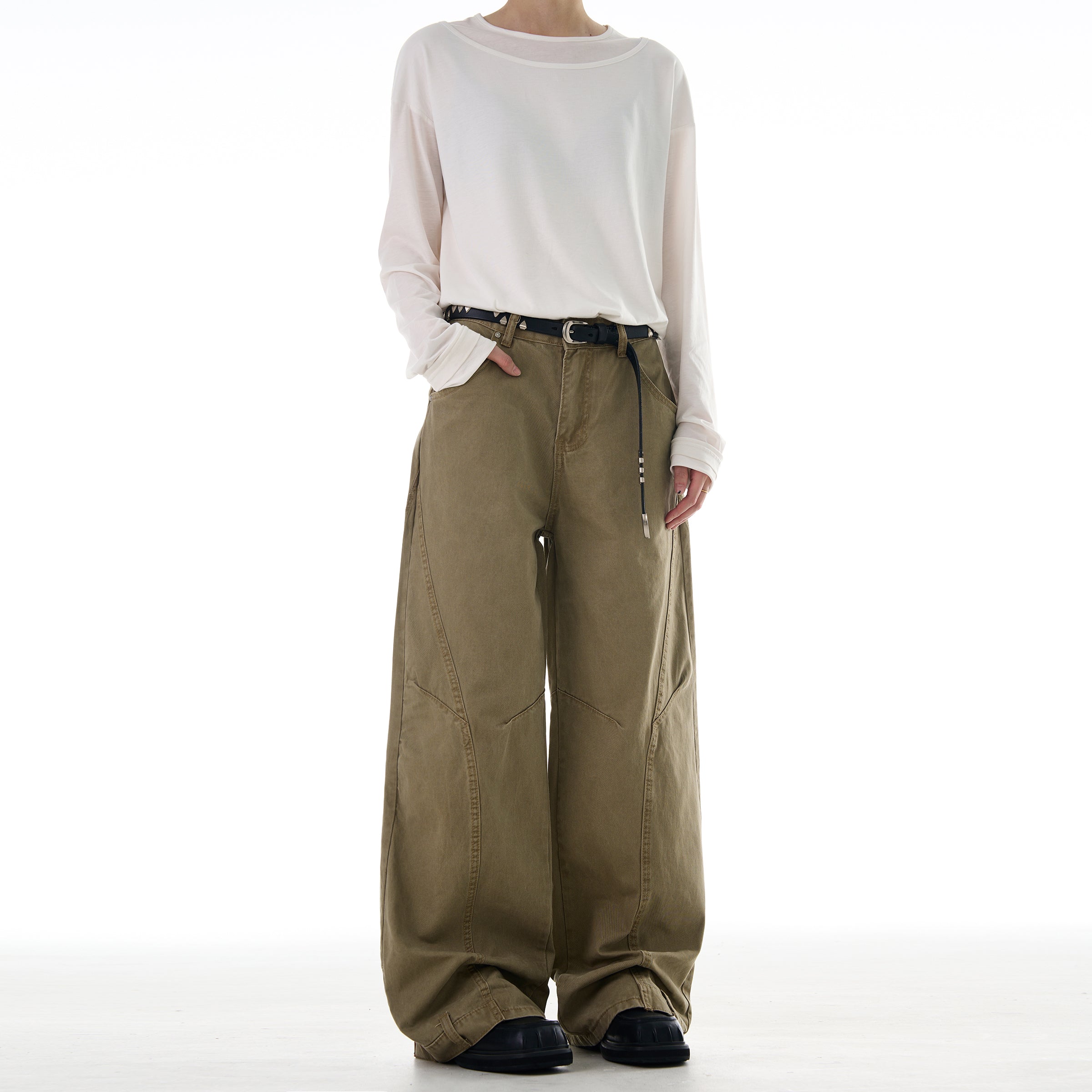 Deconstructed Scimitar Reversed Pants