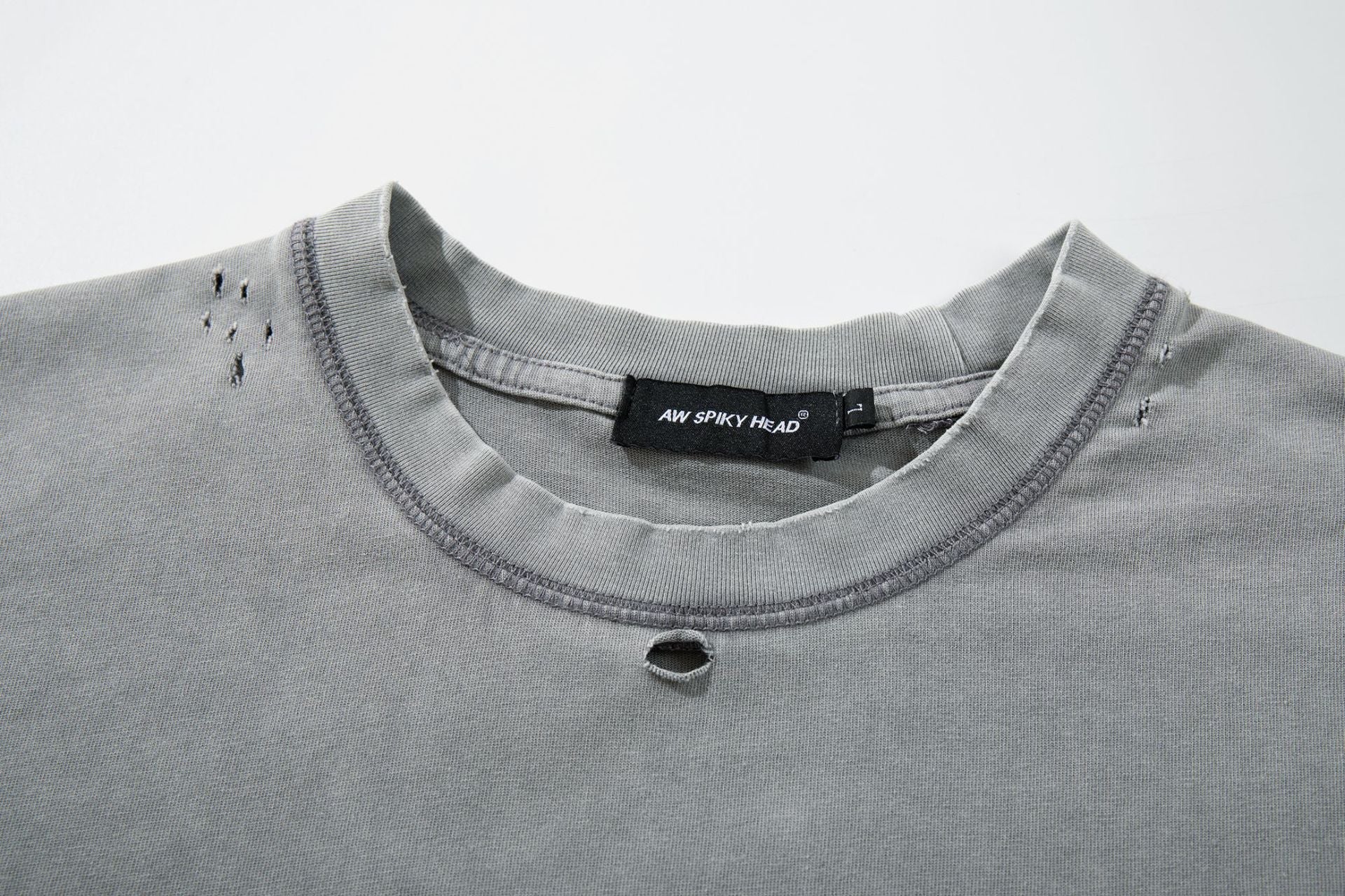 Washed Damage Short Sleeve T-Shirt