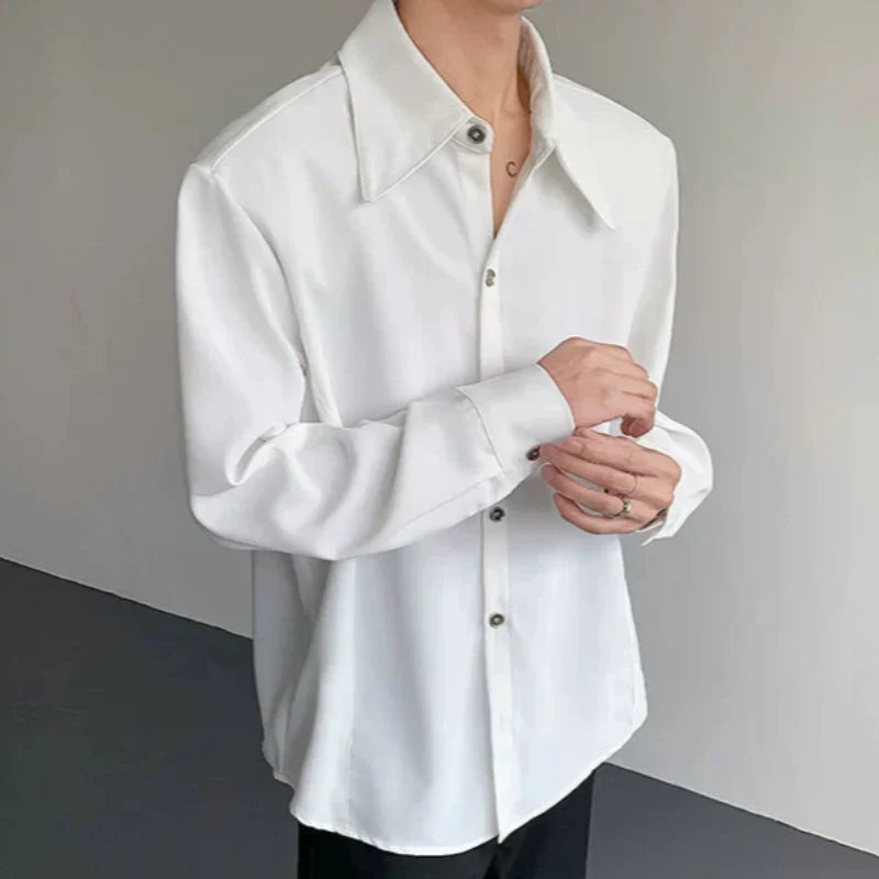Plain Design Long Sleeve Shirt