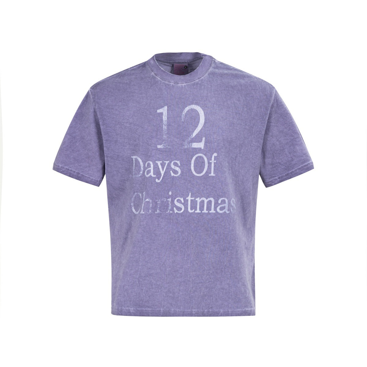 Washed Letter Print Oversize Short Sleeve T-Shirt