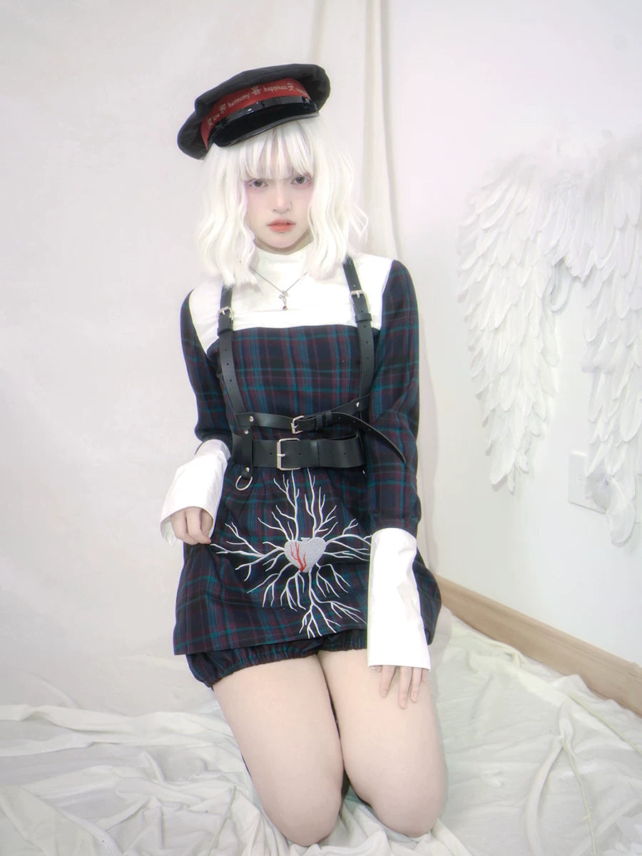 Bicolor Patchwork Long Sleeve Dress