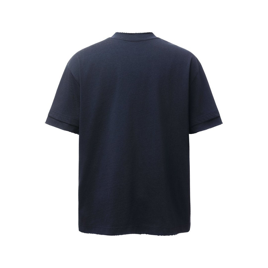 Washed Damage Paint Splatter Short Sleeve T-Shirt
