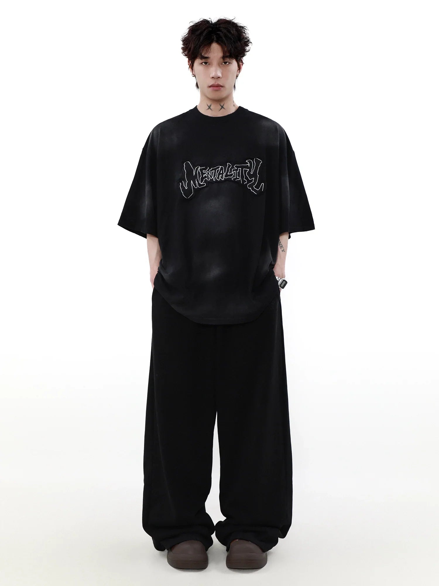 Logo Patch Oversize Short Sleeve T-Shirt