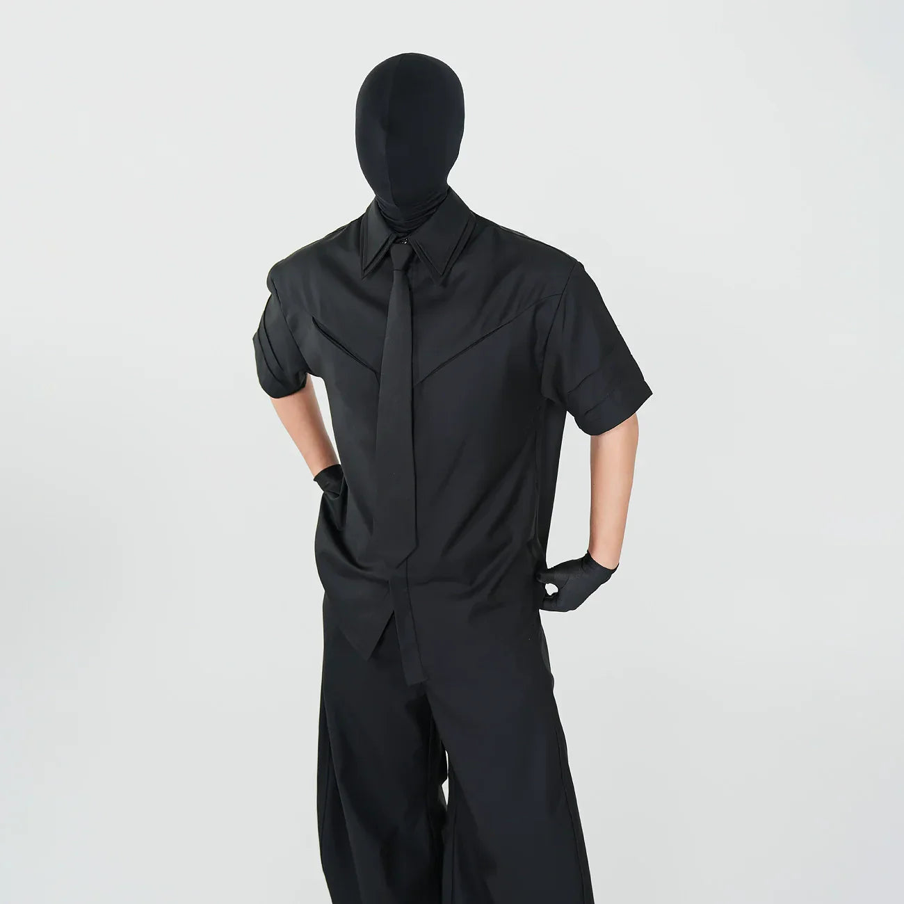 Double Collar Short Sleeve Shirt