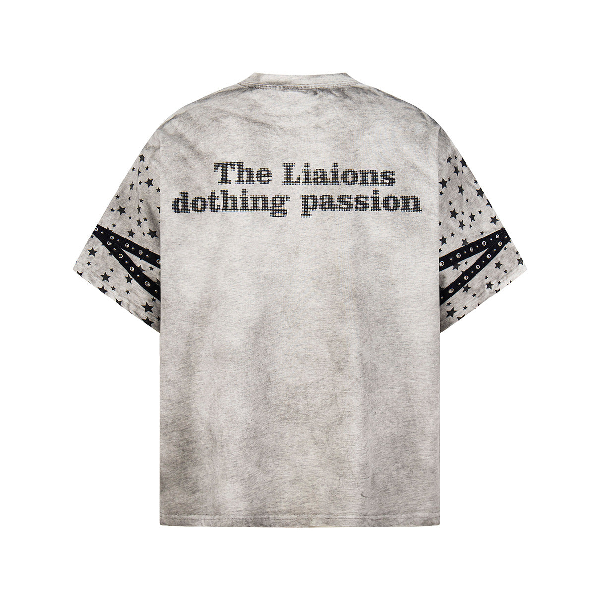 Graffiti Doodle Print Washed Short Sleeve T-Shirt