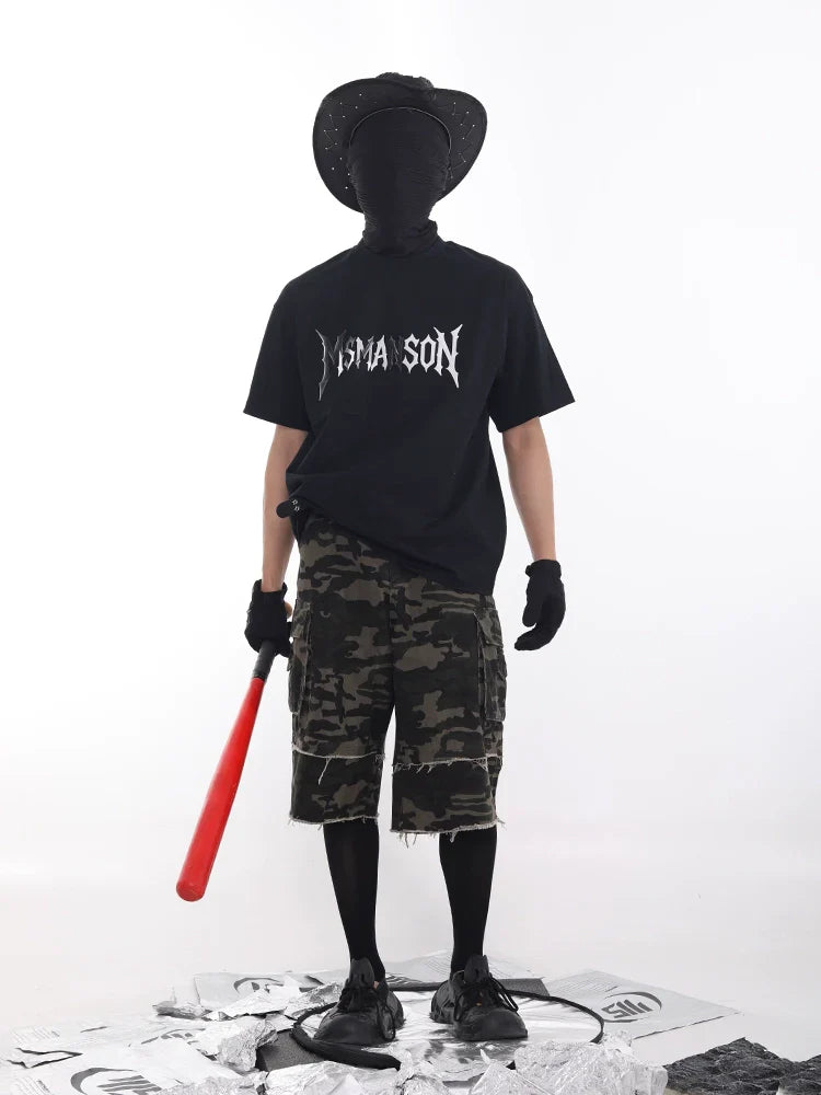 Camouflage Cargo Patchwork Short