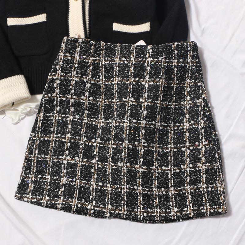 Minigonna in tweed